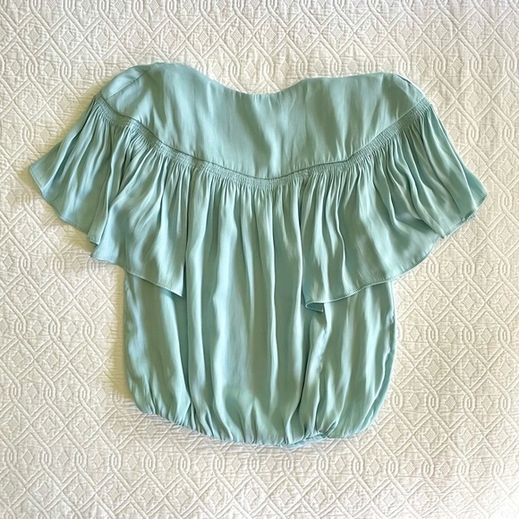 NWT Current Air capes sleeve bubble hem‎ blouse - Picture 6 of 12